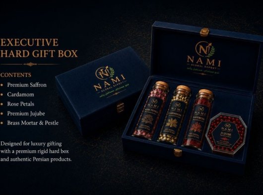 بوكسات هدايا إيرانية فاخرة بالجملة | NAMI GLOBAL EXPORT